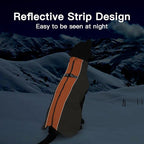 Small Dog Coat - Winter Jacket, Warm Zip Up Snowsuit, Reflective, Water-Resistant, Orange-Gray for Small Dogs, Yorkie, Toy Poodle