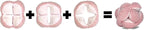 Glory To Dog Pink Snuffle Knot Interactive Dog Toy 4” Puzzle Ball with 8 Squeakers & Crinkle – Treat Hiding Enrichment Toy for Puppy & Small Breed Dogs – Durable Plush Sensory Play & Stimulation