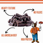 Bully Boy's Famous Beef Training Nibs Dog Treats | Free from Wheat, Corn, Soy, or Gluten | USA Sourced Ingredients | with Smokehouse Beef | Made in Utah | 15 oz - 2 Pack