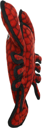 TUFFY - World's Tuffest Soft Dog Toy - Ocean Larry Lobster -Squeakers - Multiple Layers. Made Durable, Strong & Tough. Interactive Play (Tug, Toss & Fetch). Machine Washable & Floats. (Combo Pack)
