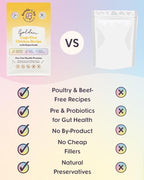 Bundle x Joy Golden Probiotic Dog Food Dry, Chicken, 4lb Bag, Allergy and Gut-Friendly Adult Kibble for Digestive Health with Cage-Free Chicken, 20 Plant Based Superfoods, Beef and Grain Free