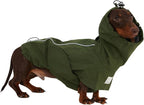 Waterproof Dog Raincoat, Hooded Raincoat for Dachshund Whippet Small Medium Large Dogs, Adjustable Dog Rain Coat Jacket (04(Chest 20''-23'', Back 16.5-18.5''))