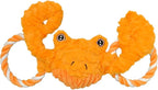 Jolly Pets Jolly Tug-a-Mal Crab Tug/Squeak Toy, Extra Large, Crab (JTA65)