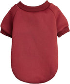 Puppy Sweater for Small Dogs Clothes Warm Winter Cat Clothe Pet Sweatshirt Knitwear Doggie Kitten Clothing, Wine, Large
