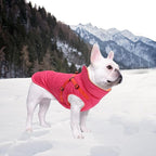 Geyecete Winter Warm Coat Waterproof Dog Winter Jacket with Harness Traction Belt,Windproof Pet Outdoor Jacket Dog Autumn-Pink-M