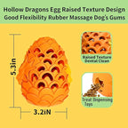 Premium Dog Toys for Aggressive Chewer Large Breed, Indestructible Tough Dog Chew Toys for Large Medium Dogs,Durable Dog Puzzle Toys Dragon Dinosaur Egg Design