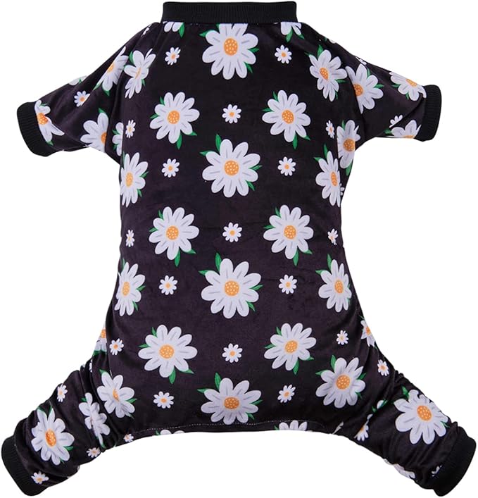 CuteBone Small Dogs Outfit Soft Puppy Onesies Pjs Dog Pajamas Pet Coat Cat Apparel Comfy Doggie Jumpsuit Bodysuit for All Seasons P221XL