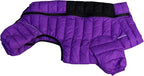 PetsPal Dog Warm Jacket, Waterproof Zippered Adjustable Outdoor Snow Jacket, Reflective & Windproof - Purple, S - Small/Medium/Large Dogs
