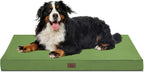 Outdoor Extra Large Dog Crate Bed, XXL Waterproof Dog Bed for Giant Breeds Dogs, 47x29 Inch Orthopedic Egg Crate Foam Pet Mat with Removable Cooling Cover, Light Green
