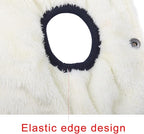 Fleece Lined Warm Dog Jacket for Winter Cold Weather,Soft Windproof Large Dog Coat,Blue XXL