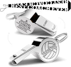 Whistle Thank You Volleyball Gifts for Coaches Teachers Whistle Emergency Coach Referee Lifeguard Loud Whistle for Men Women Referees Coach School Sports Coaches Whistle with Lanyard Cheer Coach Gift.