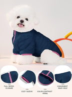 Haloumoning Dogs Fleece Winter Coats Jackets for Small and Medium Dogs Thick Full Zip Sherpa Turtleneck Puppy Jackets