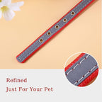 Yonsbox Personalized Reflective Dog & Cat Collar with Silent ID Tag, Custom Engraved Pet Name & Phone Number, Ultra Soft Microfiber, No-Jingle Safety Collar for Small Medium Large Dogs
