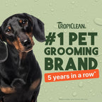 TropiClean Dog Perfume, Long Lasting Papaya Cologne, Deodorizing Spray for Smelly Dogs, After Bath Detangling Spray with Vitamin E, Safe for Cats, 8oz.