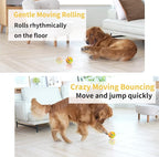 Dog Balls, Interactive Dog Toys, Smart Automatic Active Rolling Moving Ball for Medium/Large Dogs, Fun Dog Toys to Keep Pet Busy,Birthday Gifts,USB Rechargeable, Yellow