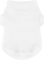 Cozy and Functional Dog Shirts for Small Puppies: Stretchable White Attire with Easy-On Design, Ideal for Chihuahuas and Yorkies - Enhance Comfort and Playfulness on Chill Days X-Small