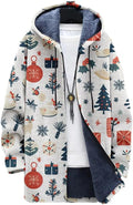 Oversized Full Zip Hoodie for Men Sherpa Fleece Lined Jacket with Hood Soft Warm Winter Coat with Pockets