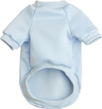 Puppy Sweater for Small Dogs Clothes Warm Winter Cat Clothe Pet Sweatshirt Knitwear Doggie Kitten Clothing, Light Blue, Medium