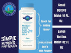 Shepherd Boy Farms Freeze Dried Raw Goats Milk with Probiotics for Dogs & Cats (Classic), High Protein Digestible Goat Milk for Sensitive Stomachs, Food Topper, Dog Camping Essentials - Makes 16 FL OZ