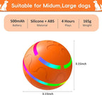 Interactive Dog Toy, Smart Interactive Dog Ball Remote Control, Automatic Moving, Bouncing, Vibrating Pet Toys for Medium Large Dogs, Safe Material, Rechargeable and Waterproof