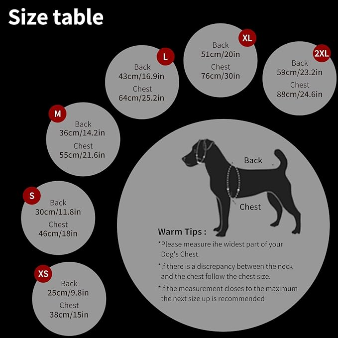 Dog Winter Coat,Warm Dog Jacket Paded Fleece Pet Vest with Built in Harness, Windproof Reflective Cozy Adjustable Snow Pet Coat Clothes with Zipper for Small Medium Large Dogs