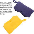 Pet Raincoat Packable Hooded Dog Rain Jacket Reflective Strips Lightweight Adjustable Poncho for Small Medium Large Dogs Blue XL