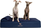 NOAH & PAW Large Dog Bed, 35x25x8.7 Inch, Orthopedic Dog Beds, Eggshell Memory Foam Infused with Cooling Gel, Waterproof, Machine Washable, Includes Inner Cover (Denim Collection)