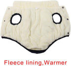 Fleece Lined Warm Dog Jacket for Puppy Winter Cold Weather,Soft Windproof Small Dog Coat,Blue XS
