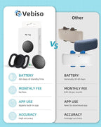 VB GPS Tracker for Dogs (1 Pack), Mini GPS Cat Tracker, Smart Pet Activity Tracker (iOS Only), No Monthly Fee, Compatible with Apple Find My, Anti-Lost, Finder Tag for Vehicles/Pets/Kids/Items