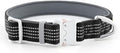 Plutus Pet Reflective Dog Collar with Aviation Aluminum Buckle, Neoprene Padded for Comfort, Lightweight, Heavy Duty Nylon Collar for Puppy Small Medium Large Dogs (Black, S)
