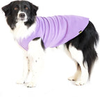 Goldpaw Stretchy Fleece Jacket for Small Dogs - Super Soft, Warm Dog Sweater - Pet Sweater Vest for Fall and Winter - Canine Clothes Made in The USA - Machine Washable - Lavender - Size 6