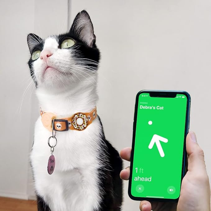 Cat Collar Holder for Airtag, Cat & Small Dog Harness Case for Air Tag