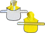 Dog Raincoat Waterproof Reflective Slicker - Lightweight Breathable Hooded Poncho Rain Coat Jacket with Adjustable Belly Strap and Leash Hole for Small Medium Large Dogs (Yellow, X-Small)