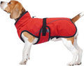 Warm Dog Coat for Winter,Waterproof Jacket with Zipper,Detachable Dog Coat with Adjustable Buckle,Comfortable Jacket for Dogs in Cold and Windy Days.M Red