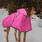 Candofly Reflective Dog Raincoat - Waterproof Dog Rain Jacket with Leash Hole, Hooded Ponch Rain Coat for Dogs (Pink, Large)