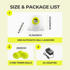 AFP Automatic Ball Launcher for Dogs Interactive Puppy Pet Ball Indoor Thrower Fetch Machine, 3 Balls Included (2 inch) for Small to Medium Dogs