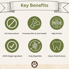 Top Dog Chews - 6 Inch Cow Tails, High-Protein Dog Treats, 100% Naturally Sourced Dog Chew from Free Range Grass-Fed Cattle, Beef Bull Puppy Treats (12 Pack)