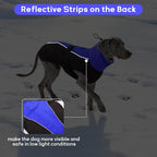 IDOMIK Dog Winter Coat, Reflective Waterproof Dog Jacket for Cold Weather, Warm Pet Coats for Small Medium Large Dogs, High Collar Doggy Fleece Snow Jacket, Winter Vest with Adjustable Buckle,S