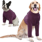 IDOMIK Dog Recovery Suit, Dog Surgery Recovery Suit Front Legs, Comfy Joint Leg Sleeves After Surgery, Elbow Braces Protector for Leg Injuries & Joint Pain, Cone Collar Alternatives,Purple,S