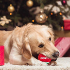 PUPTECK Squeaky Tennis Balls for Dogs - Christmas Dog Rubber Ball Toys 12 Pack, Interactive Dog Training Bounce Toys for Holiday, 2.5 inches