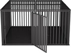Extra Large Steel Tube Dog Crate with Mat Base, 48"x48"x28" Heavy Dog Crates for Large Dogs, Big Dog Cage, Dog Kennel, Puppy Dog Playpen with Top, Pet Cage, Indoor Outdoor, XXL2