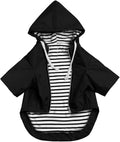 Dog Raincoat rain Jacket Raincoat Dogs Waterproof Small Medium Breeds Zip Closure Storage Pocket Harness Hole Black XL