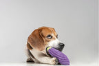 Squeaky Dog Plush Toy, Bite_Stick Collection, 8'', for Small and Medium Dogs (Eggplant)