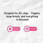Chelsy's Toys 3-in-1 Enrichment Tube for Dogs - Tug Toy, Treat Dispenser & Snuffle Ball | Fleece Rope Dog Toy | Tug of War | Interactive Dog Treat Puzzle for Dogs & Puppies | Wet/Freeze Teether (Lav)