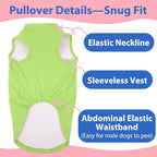 Dog Fleece Vest - Green, XL - Lightweight Sweater | Warm Stretchable Sweatshirt for Fall & Winter, Indoor Comfort Wear,Seasonal Underwear,Schnauzer