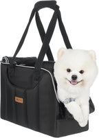 Dog Purse Carrier for Small Dogs Cats Rabbits Up to 15lbs, Lightweight Pet Sling Carriers with Crossbody Strap, Portable Puppy Soft Sided Tote Bag Carrier for Vet,Hiking,Travel Black
