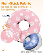 Supet Inflatable Dog Cone Collar for Large Medium Small Dogs, Soft Cone Collar for Dogs Cats, ECollar Doggie Neck Donut Dog Cone Alternative After Surgery