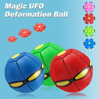 UFO Magic Ball,Portable Glowing Flying Toys Creative Fly Saucer Stomp Magic Balls,Decompression Flying Flat Throw Disc Balls Toy for Childrens Outdoor Sports Kids Gift