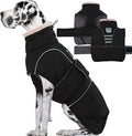 Dog Winter Coat for Small to Large Dogs(XS-XXXL)– Waterproof Windproof Fleece Lined Jacket with Reflective Trim,Pet Vest with Adjustable Buckles, Machine Washable Black 3XL