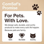 ComSaf 26.4" Large Cat Scratcher Bed, Cat Scratching Board, Durable Cardboard for Indoor Use, Extra Large Couch with Scratch Pad - Sofa Lounge